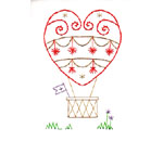 heart air balloon