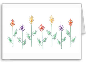 row of flowers